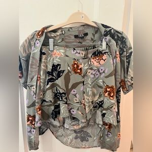 Shorts and Shirt Patterned Matching Set